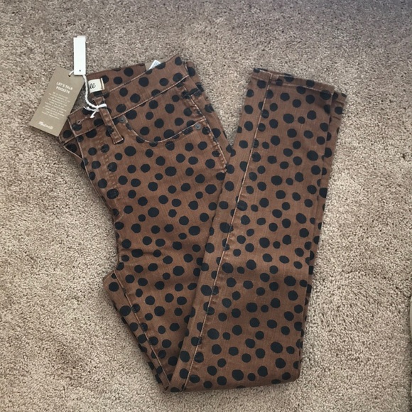 Madewell High-Rise Skinny Jeans in Leopard Dot - Picture 5 of 6